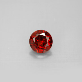 1.20 ct Red Almandine Garnet Gemstone, Almandine Garnet Gem in Round Facet Shape for Sale.