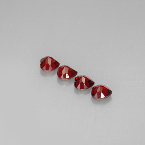 Almandine Garnet Gemstone in 5 x 5 mm (calibrated) Size for Sale, Almandine Garnet Stone in Red Color