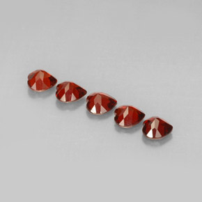 Almandine Garnet Gemstone in 5 x 5 mm (calibrated) Size for Sale, Almandine Garnet Stone in Deep Red Color