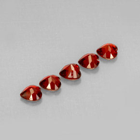 Almandine Garnet Gemstone in 5 x 5 mm (calibrated) Size for Sale, Almandine Garnet Stone in Deep Red Color