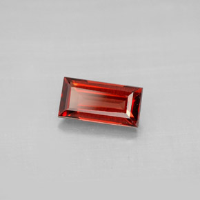 1.18 ct Red Almandine Garnet Stone, Natural Almandine Garnet in Baguette Facet Shape for Sale
