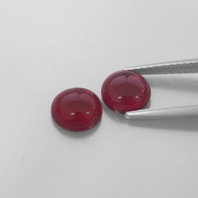 Almandine Garnet Gemstone in 6.5 mm (calibrated) Size for Sale, Almandine Garnet Stone in Red Color