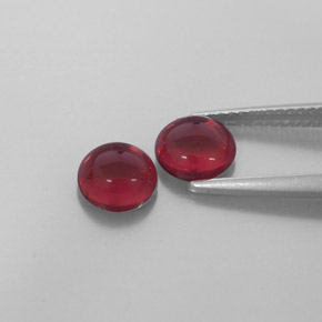 Almandine Garnet Gemstone in 6.5 mm (calibrated) Size for Sale, Almandine Garnet Stone in Red Color