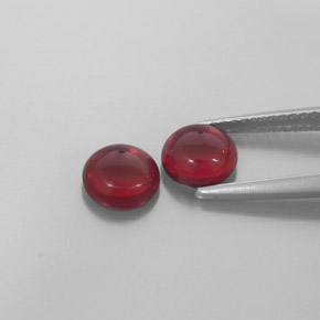 Almandine Garnet Gemstone in 6 mm (calibrated) Size for Sale, Almandine Garnet Stone in Red Color