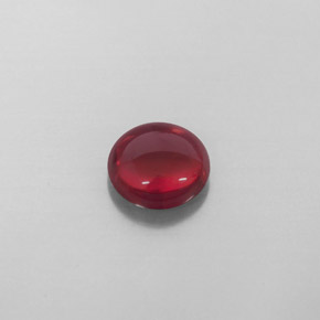 2.36 ct Red Almandine Garnet Stone, Natural Almandine Garnet in Round Cabochon Shape for Sale