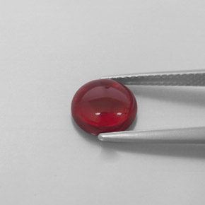 Almandine Garnet Gemstone in 8 mm (calibrated) Size for Sale, Almandine Garnet Stone in Deep Red Color