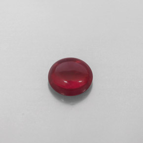 2.32 ct Red Almandine Garnet Gemstone, Almandine Garnet Gem in Round Cabochon Shape for Sale.