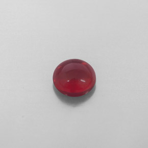 2.08 ct Red Almandine Garnet Gemstone, Almandine Garnet Gem in Round Cabochon Shape for Sale.