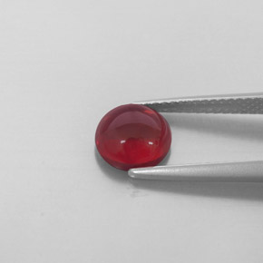 Almandine Garnet Gemstone in 7.3 mm Size for Sale, Almandine Garnet Stone in Deep Red Color