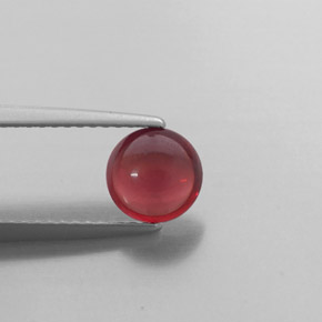 1.31 ct Red Almandine Garnet Gemstone, Almandine Garnet Gem in Round Cabochon Shape for Sale.