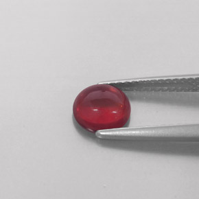 Almandine Garnet Gemstone in 6.5 mm (calibrated) Size for Sale, Almandine Garnet Stone in Deep Red Color