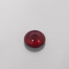 1.68 ct Red Almandine Garnet Gemstone, Almandine Garnet Gem in Round Cabochon Shape for Sale.