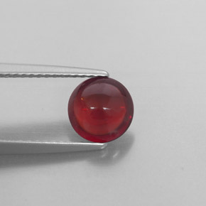 1.68 ct Red Almandine Garnet Stone, Natural Almandine Garnet in Round Cabochon Shape for Sale