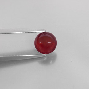 1.44 ct Red Almandine Garnet Stone, Natural Almandine Garnet in Round Cabochon Shape for Sale