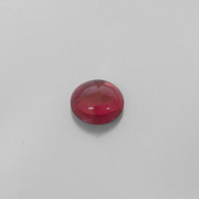 0.98 ct Red Almandine Garnet Stone, Natural Almandine Garnet in Round Cabochon Shape for Sale