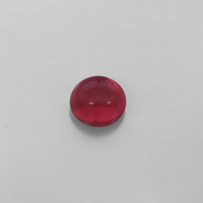 0.82 ct Red Almandine Garnet Gemstone, Almandine Garnet Gem in Round Cabochon Shape for Sale.
