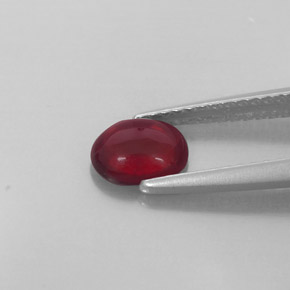 Almandine Garnet Gemstone in 6.4 x 5 mm Size for Sale, Almandine Garnet Stone in Deep Red Color