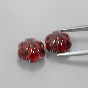 Almandine Garnet Gemstone in 8.7 x 8.5 mm Size for Sale, Almandine Garnet Stone in Deep Red Color