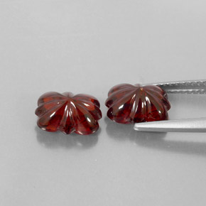 Almandine Garnet Gemstone in 9.1 x 7 mm Size for Sale, Almandine Garnet Stone in Deep Red Color