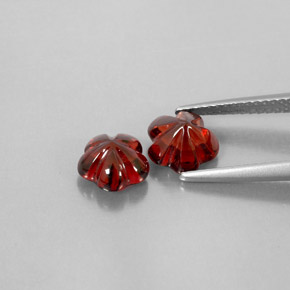 Almandine Garnet Gemstone in 7.2 x 7.1 mm Size for Sale, Almandine Garnet Stone in Deep Red Color