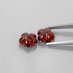 Almandine Garnet Gemstones in 7.2 x 7 mm Size for Sale, Almandine Garnet Stones in Dark Red Color