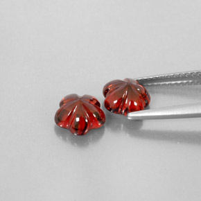 Almandine Garnet Gemstone in 7.2 x 7.1 mm Size for Sale, Almandine Garnet Stone in Deep Red Color