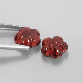 Almandine Garnet Gemstone in 7.2 x 7.1 mm Size for Sale, Almandine Garnet Stone in Deep Red Color