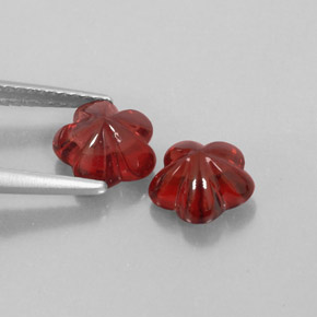 Almandine Garnet Gemstone in 7.3 x 7.1 mm Size for Sale, Almandine Garnet Stone in Deep Red Color