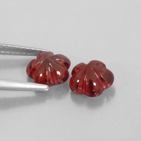 Almandine Garnet Gemstone in 7.1 x 6.9 mm Size for Sale, Almandine Garnet Stone in Deep Red Color