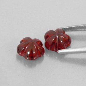 Almandine Garnet Gemstone in 7.1 x 7 mm Size for Sale, Almandine Garnet Stone in Deep Red Color