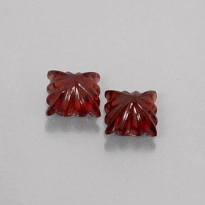 Almandine Garnet Gemstone in 5.9 x 5.8 mm Size for Sale, Almandine Garnet Stone in Deep Red Color