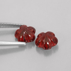 Almandine Garnet Gemstone in 7.1 x 7 mm Size for Sale, Almandine Garnet Stone in Deep Red Color