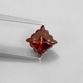 2.21 ct Red Almandine Garnet Stone, Natural Almandine Garnet in Fancy Carving Shape for Sale
