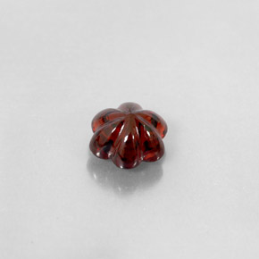 2.63 ct Red Almandine Garnet Gemstone, Almandine Garnet Gem in Flower-Cut Shape for Sale.
