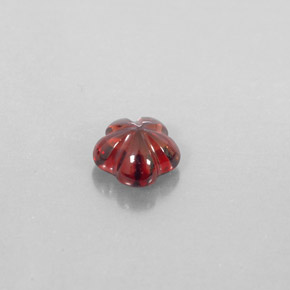1.73 ct Red Almandine Garnet Gemstone, Almandine Garnet Gem in Flower-Cut Shape for Sale.