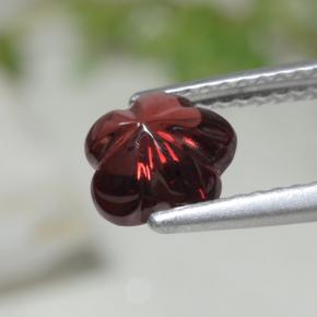 Almandine Garnet Gemstone in 7.1 x 7 mm Size for Sale, Almandine Garnet Stone in Deep Red Color