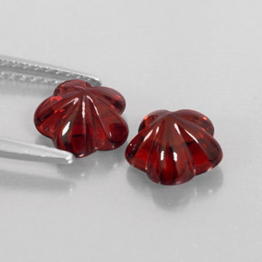 Almandine Garnet Gemstone in 7 x 7 mm Size for Sale, Almandine Garnet Stone in Deep Red Color