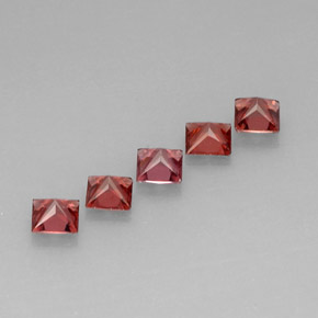 Almandine Garnet Gemstone in 4 x 4 mm (calibrated) Size for Sale, Almandine Garnet Stone in Red Color