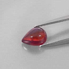 Almandine Garnet Gemstone in 7.6 x 5.7 mm Size for Sale, Almandine Garnet Stone in Deep Red Color