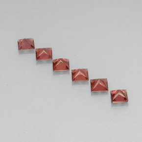 Almandine Garnet Gemstone in 4 x 4 mm (calibrated) Size for Sale, Almandine Garnet Stone in Red Color