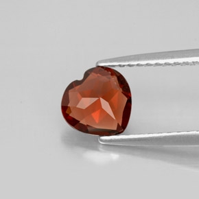 Almandine Garnet Gemstone in 6.7 x 6.6 mm Size for Sale, Almandine Garnet Stone in Deep Red Color
