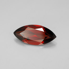 2.97 ct Red Almandine Garnet Stone, Natural Almandine Garnet in Marquise Facet Shape for Sale