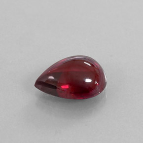 4.76 ct Red Almandine Garnet Gemstone, Almandine Garnet Gem in Pear Cabochon Shape for Sale.