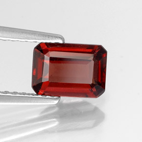 1.28 ct Red Almandine Garnet Stone, Natural Almandine Garnet in Octagon Facet Shape for Sale
