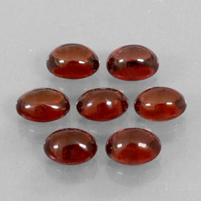 5.13 ct Red Almandine Garnet Stone, Natural Almandine Garnet in Oval Cabochon Shape for Sale