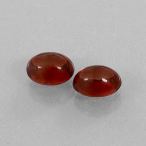 1.97 ct Red Almandine Garnet Stone, Natural Almandine Garnet in Oval Cabochon Shape for Sale