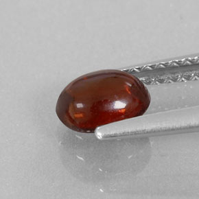 Almandine Garnet Gemstone in 6.1 x 5.1 mm Size for Sale, Almandine Garnet Stone in Deep Red Color