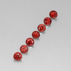 2.71 ct Red Almandine Garnet Stone, Natural Almandine Garnet in Diamond-Cut Shape for Sale