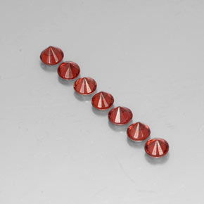 Almandine Garnet Gemstone in 4.2 mm Size for Sale, Almandine Garnet Stone in Deep Red Color