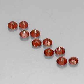Almandine Garnet Gemstone in 4 mm (calibrated) Size for Sale, Almandine Garnet Stone in Red Color